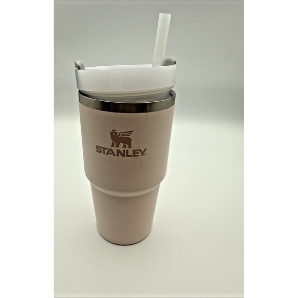 Stanley 20 OZ,  Tumbler light pink with lid and straw Stanley Insulated Tumbler - Picture 2 of 11